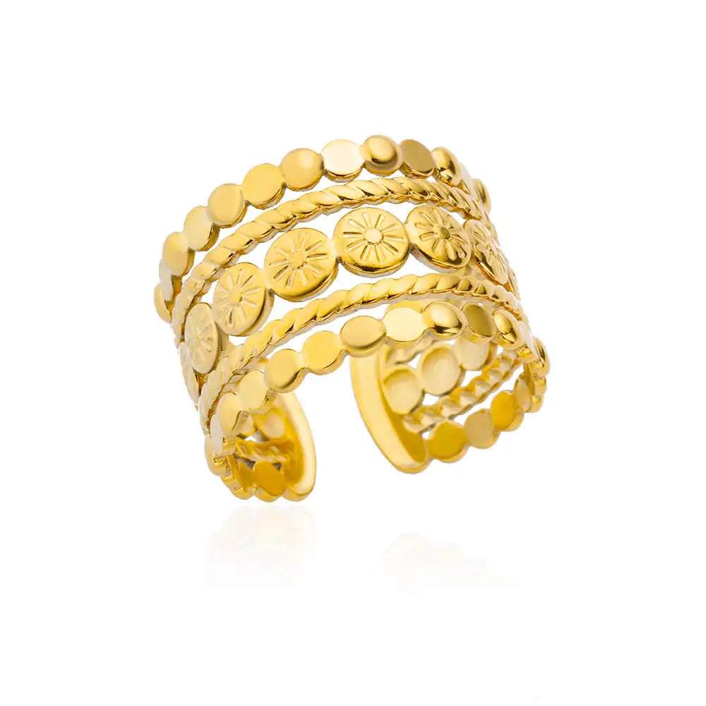 Everly Vintage Wreath Gold Ring