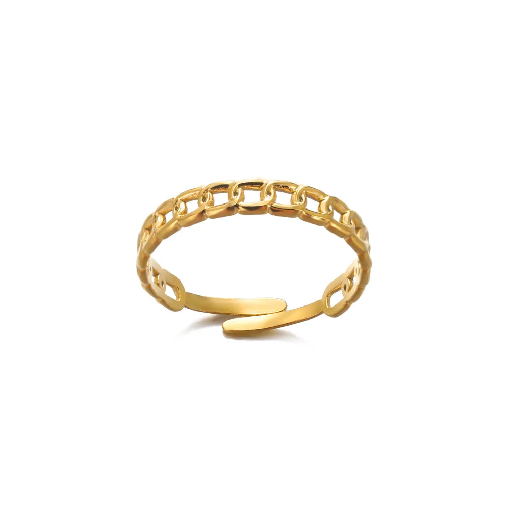 Ophelia Gold Plated Adjustable Link Band