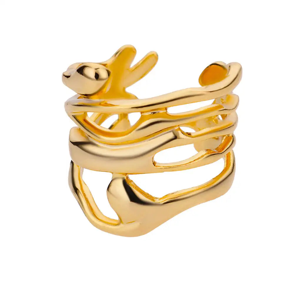 Clover Vintage Serpent Gold Ring