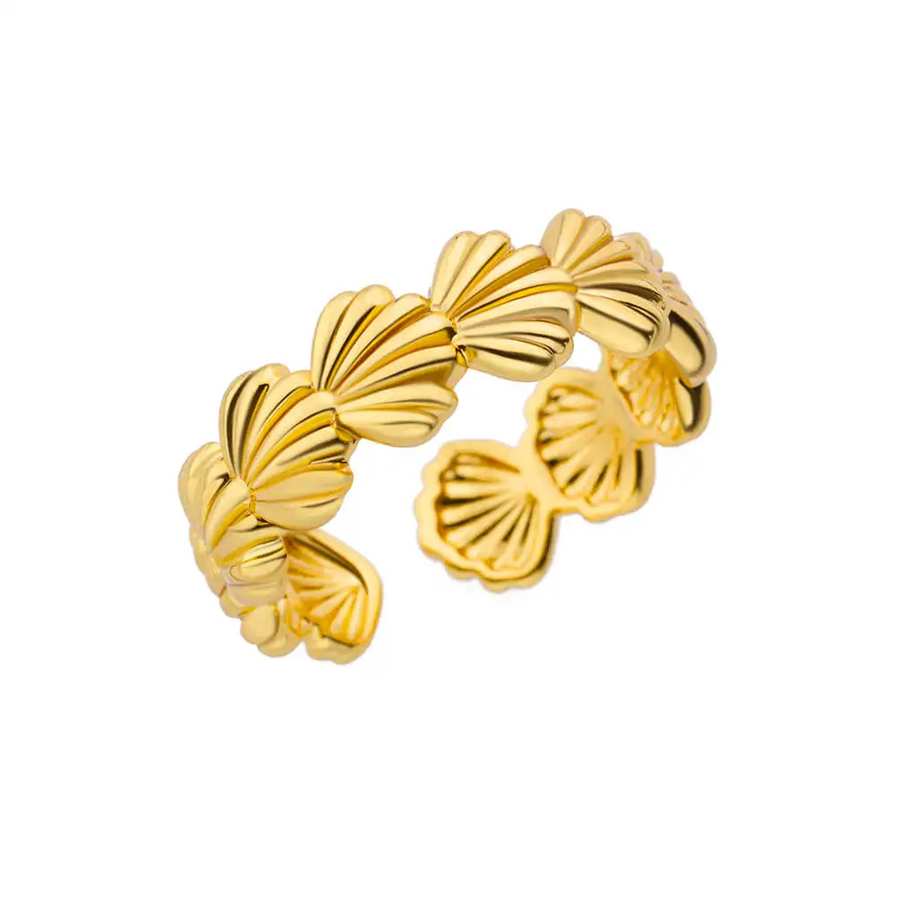 Fallon Vintage Seashell Gold Ring