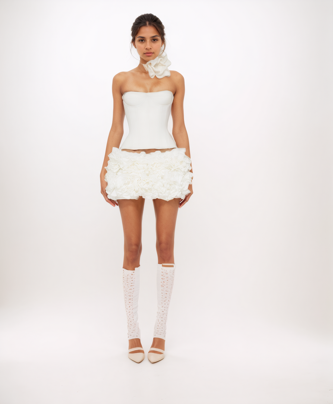 Lila Strapless Corset Skirt Set