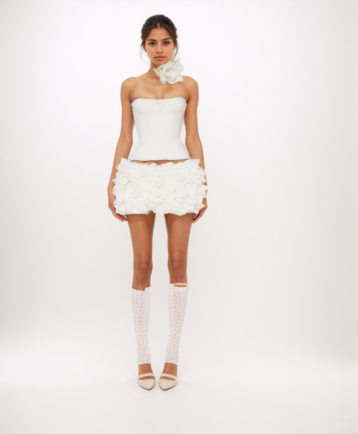Lila Strapless Corset Skirt Set