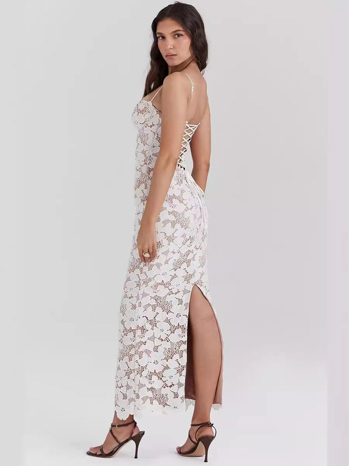 Rocio Floral Embroidered Maxi Dress