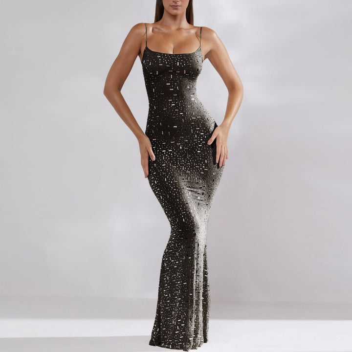 Giselle Crystal Embellished Evening Gown