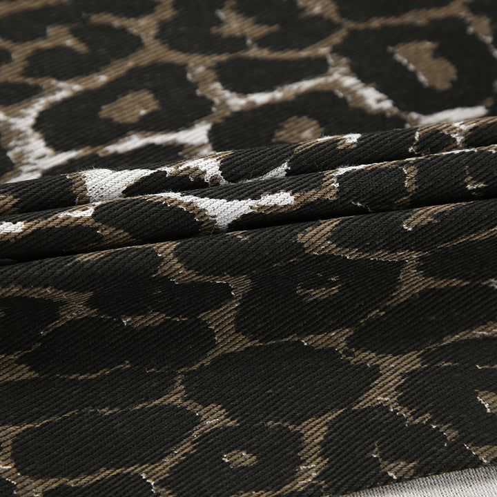 Juna Leopard Print Buttoned Maxi Skirt