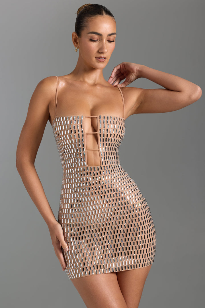 Raina Crystal Embellished Mini Dress