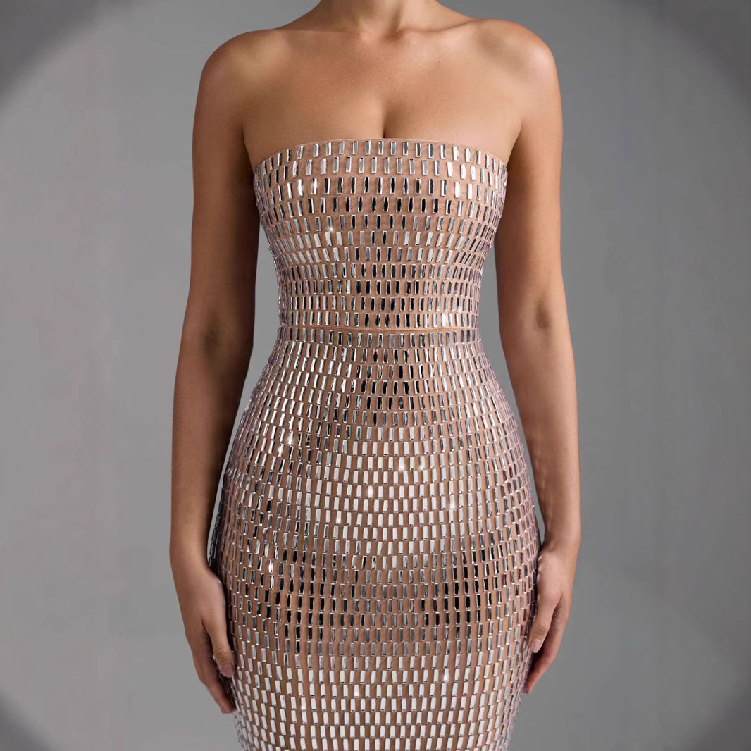 Rene Crystal Embellished Maxi Dress