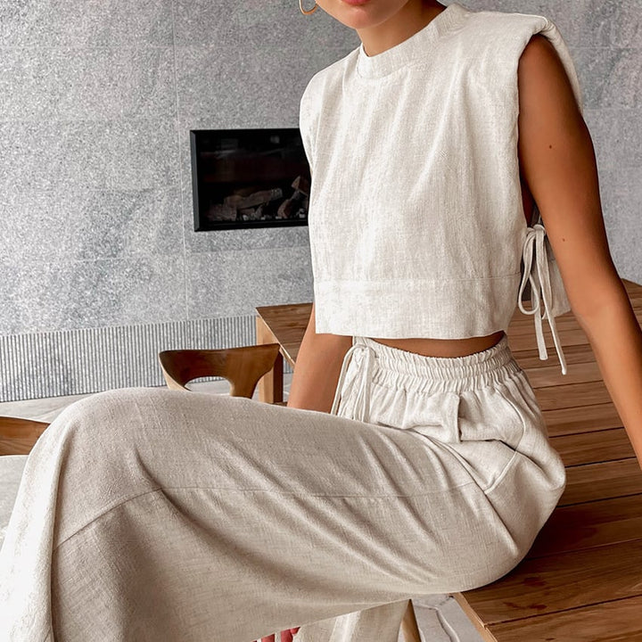 Signe Trouser Linen Set