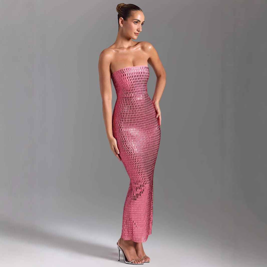 Rene Crystal Embellished Maxi Dress