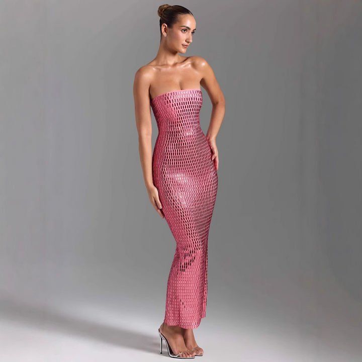Rene Crystal Embellished Maxi Dress