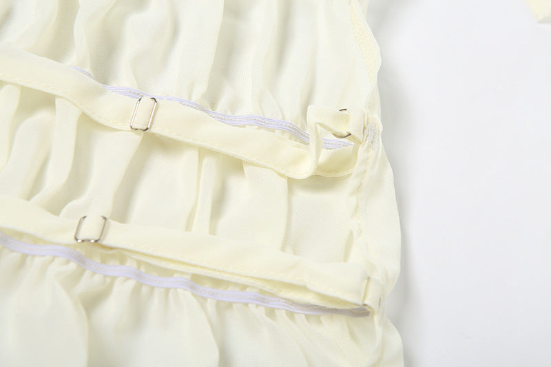 Alva Pleated Halter Mini Set