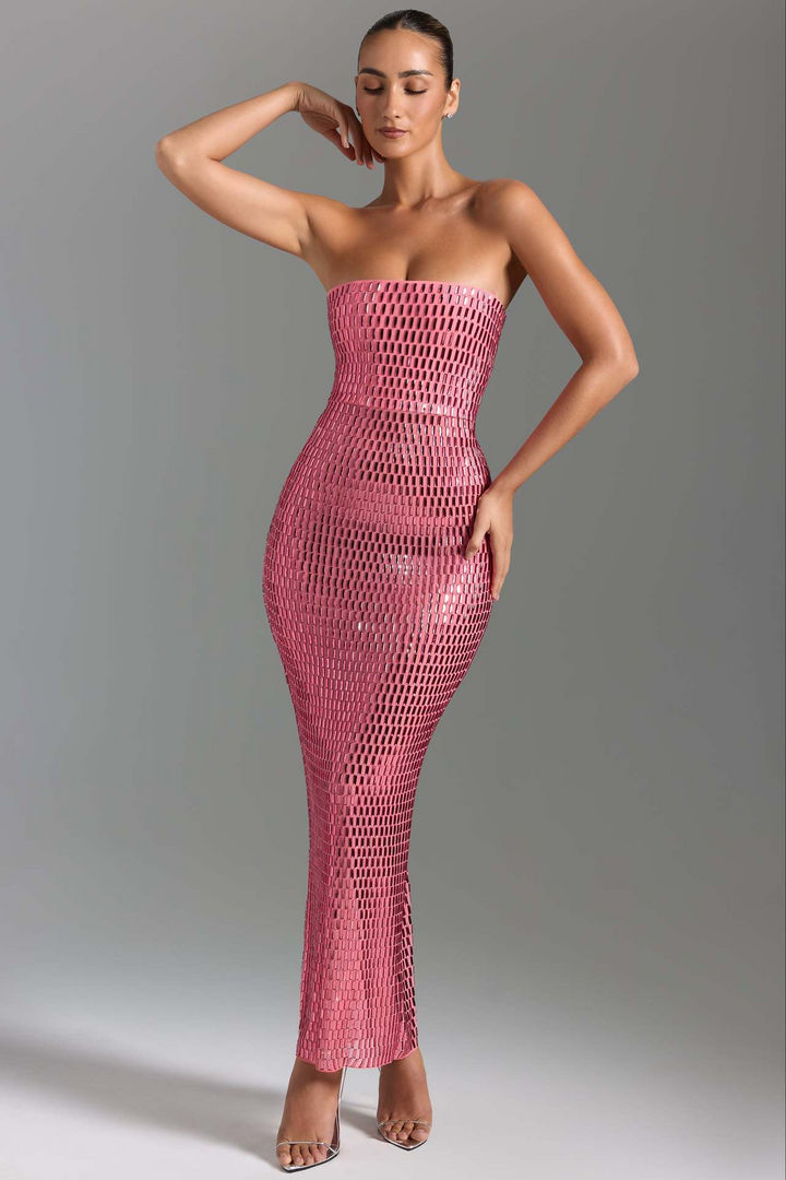 Rene Crystal Embellished Maxi Dress