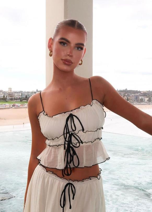 Elodi Strappy Bow Top & Maxi Skirt Set