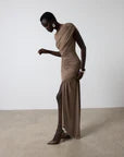 Athena Ribbon Ruched Mini Dress