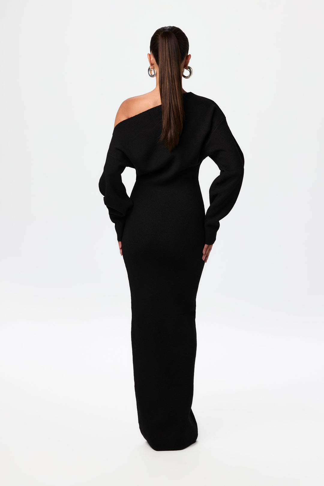 Cambri Off-Shoulder Knit  Maxi Dress