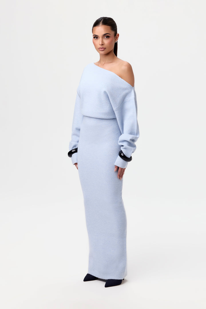 Cambri Off-Shoulder Knit  Maxi Dress