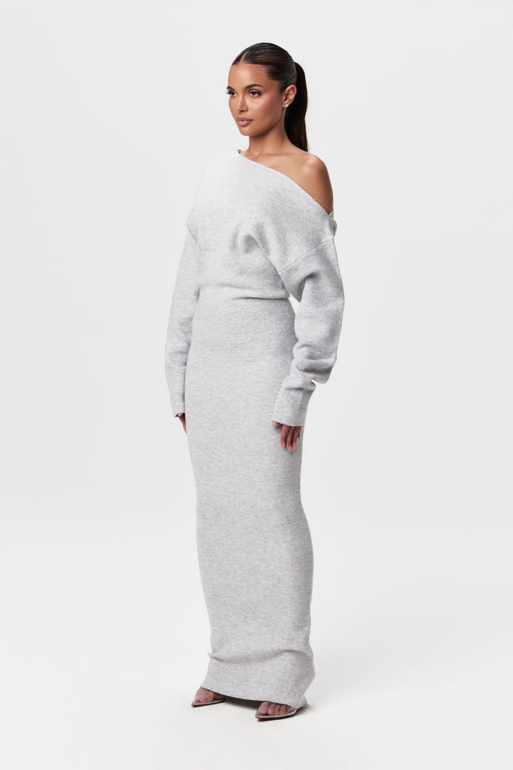 Cambri Off-Shoulder Knit  Maxi Dress