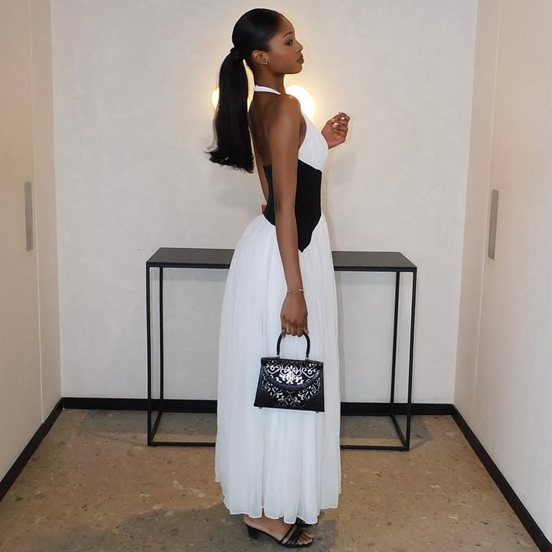 Aurora Contrast Corset Maxi Dress