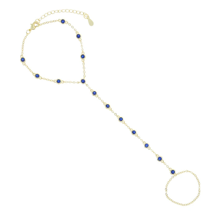 Rowan Bezel Dot Hand Chain