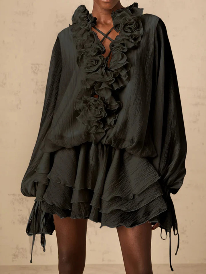 Irina Floral Tiered Mini Dress