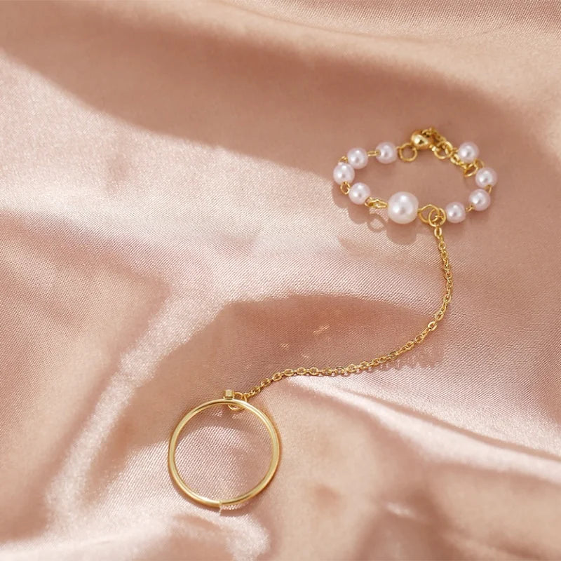 Zelda Pearl Chain Link Rings