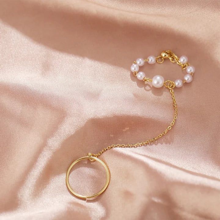 Zelda Pearl Chain Link Rings