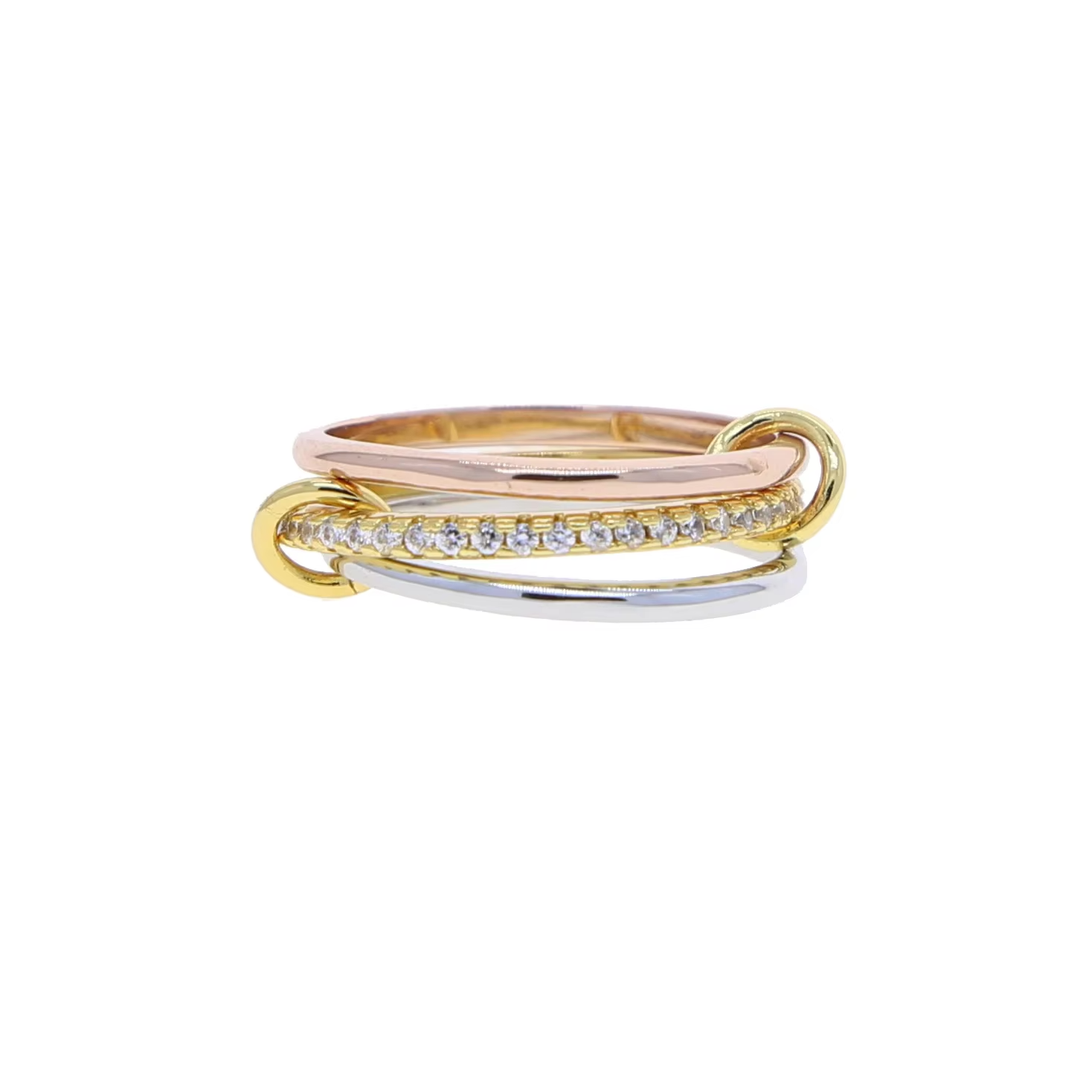 Gianna Interlocked Stone Rings