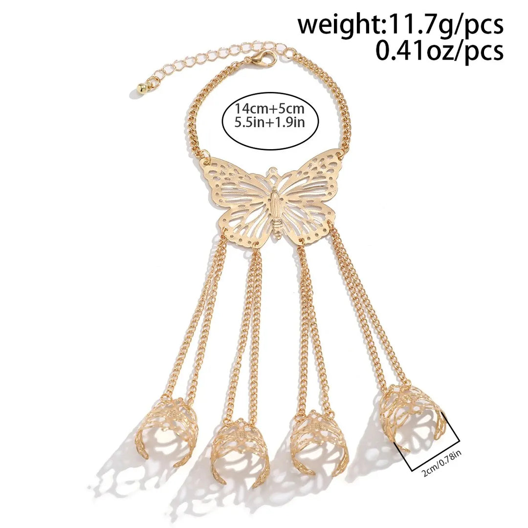Sloan Finger Chain Butterfly Bracelet