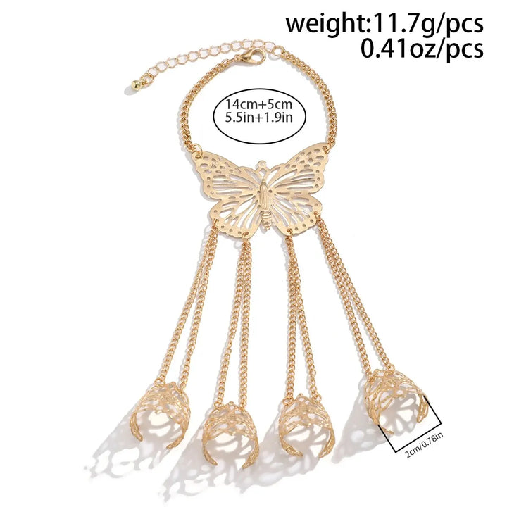 Sloan Finger Chain Butterfly Bracelet
