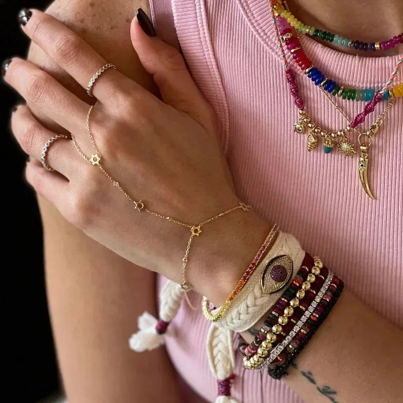 Skylar 6 Point Star Hand Chain