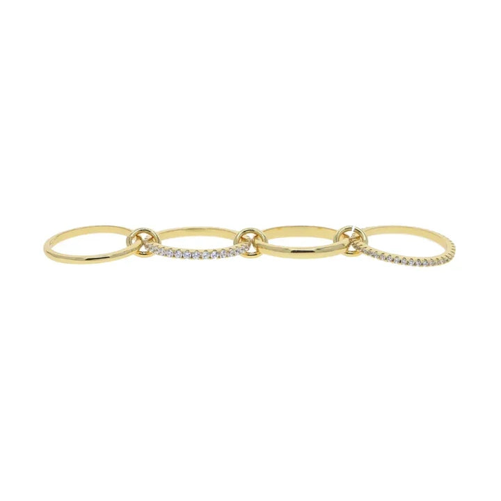 Gianna Interlocked Stone Rings