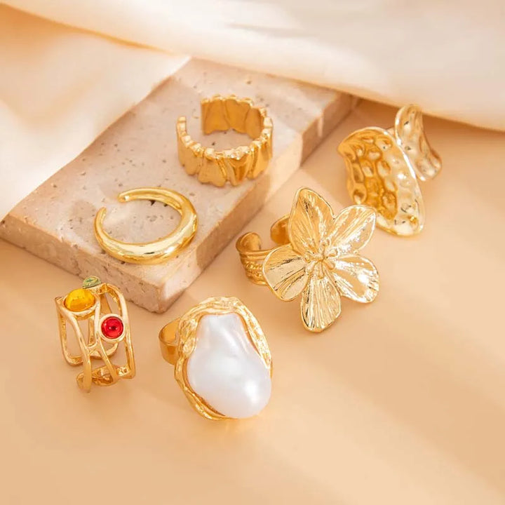 Isla 6 Piece Spring Ring Set