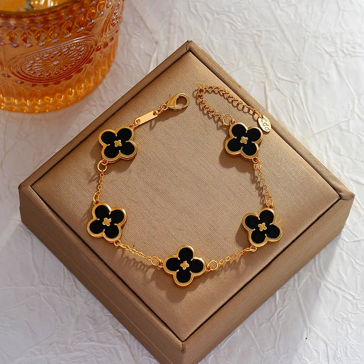 Cary Four Leaf Clover Charm Bracelet