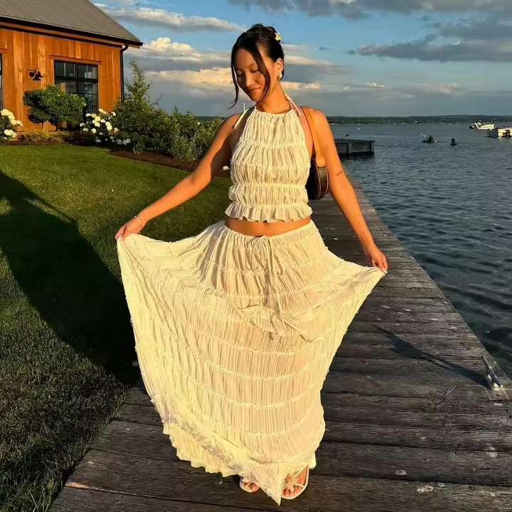 Florence Chiffon Beach Set