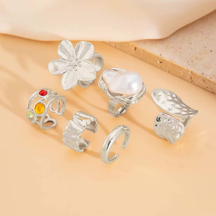 Isla 6 Piece Spring Ring Set