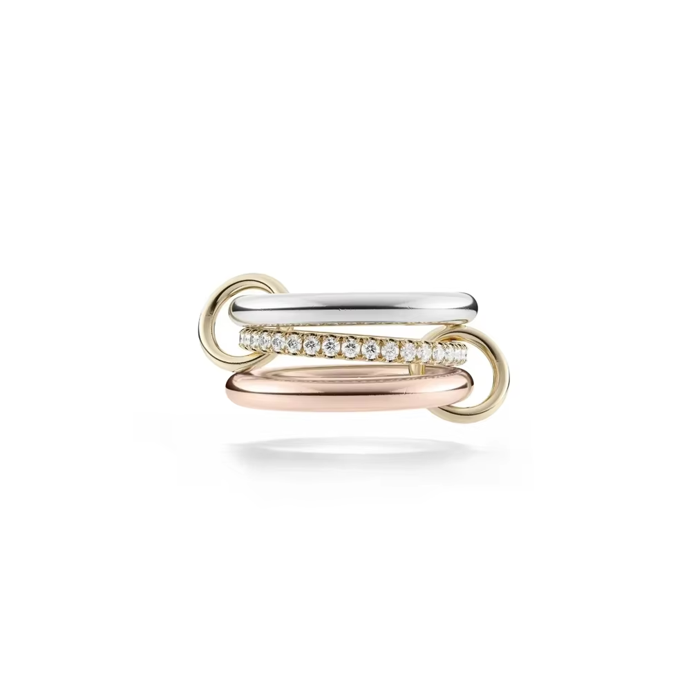Gianna Interlocked Stone Rings