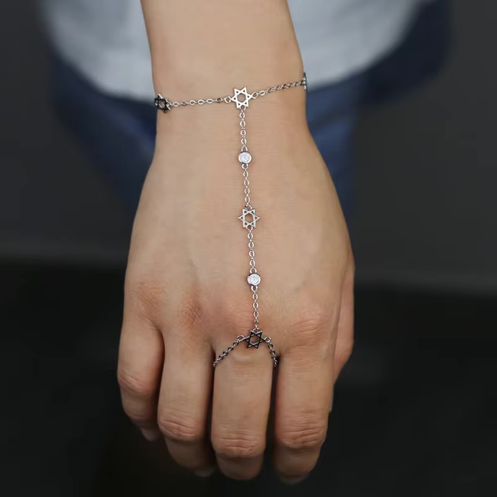 Skylar 6 Point Star Hand Chain
