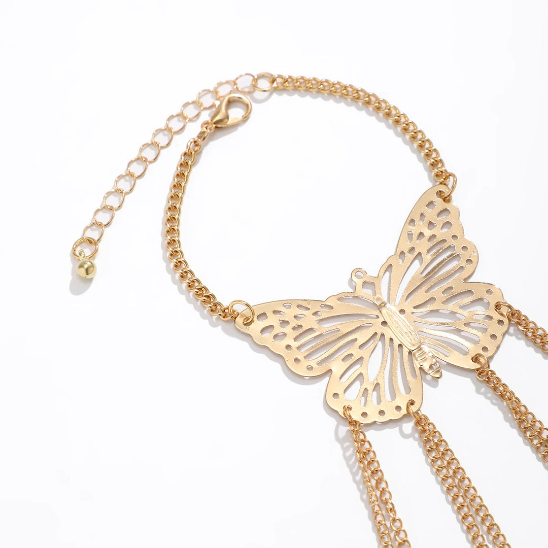 Sloan Finger Chain Butterfly Bracelet