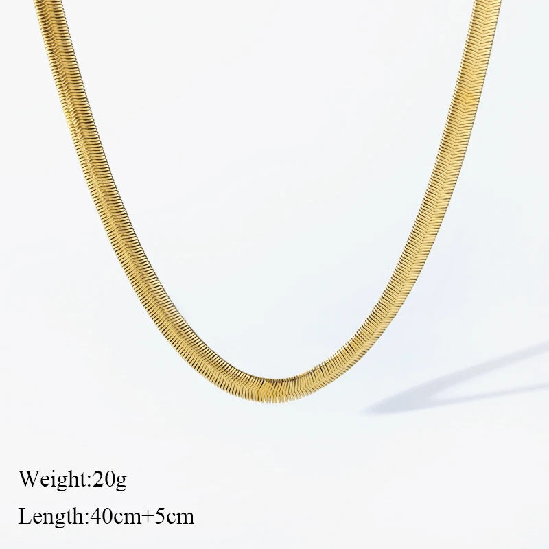Elle Snake Weave Necklace & Bracelet Set