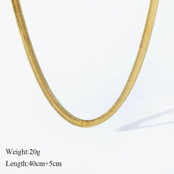 Elle Snake Weave Necklace & Bracelet Set
