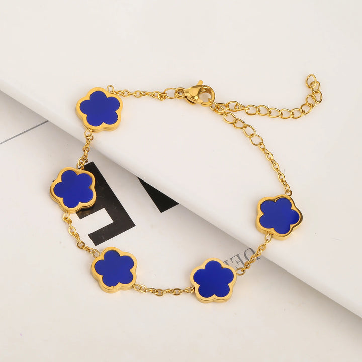 Belle Five Leaf Clover Bracelet