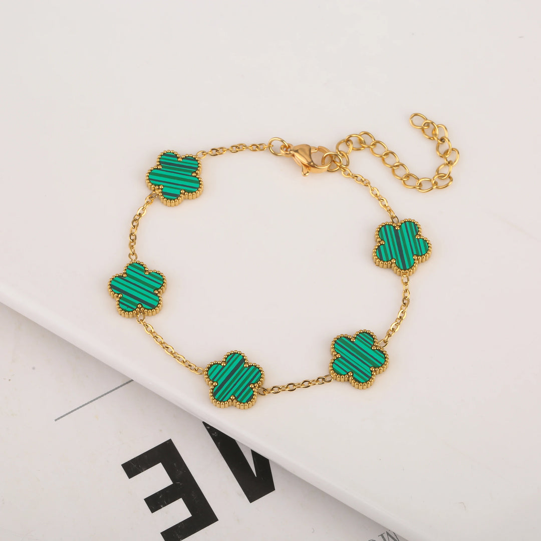 Belle Five Leaf Clover Bracelet