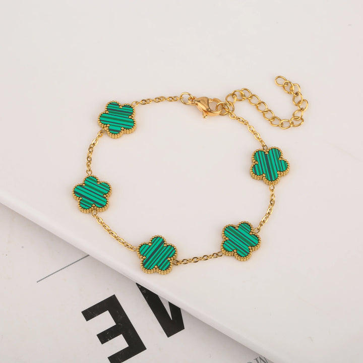 Belle Five Leaf Clover Bracelet