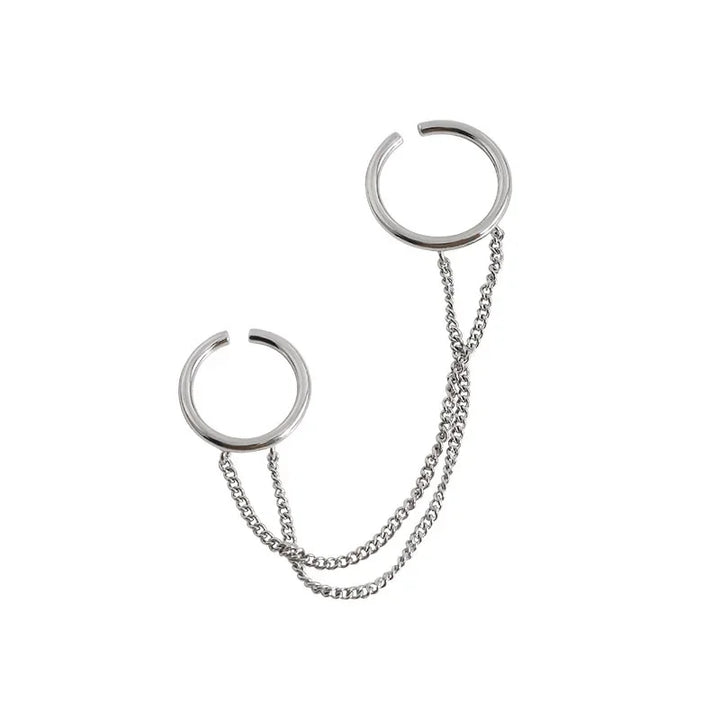 Iva Double Chain Link Rings
