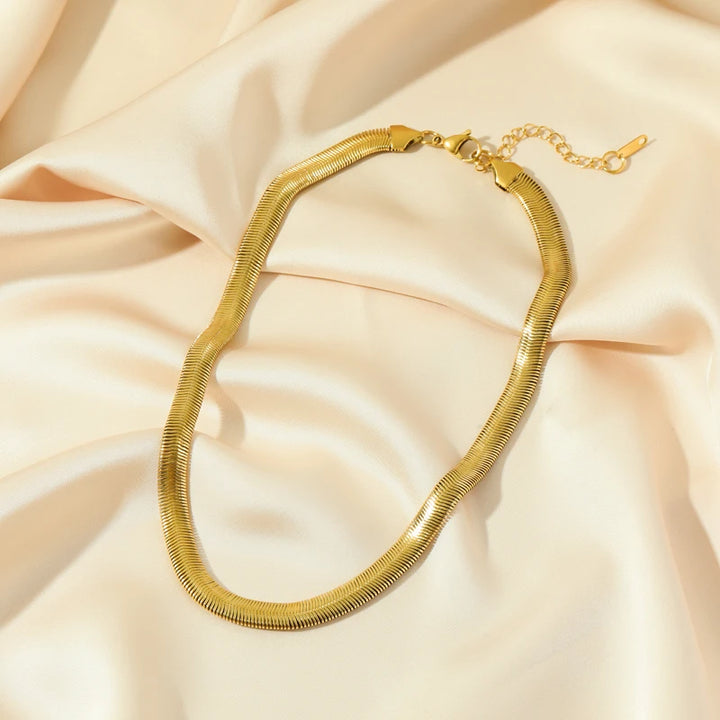 Elle Snake Weave Necklace & Bracelet Set