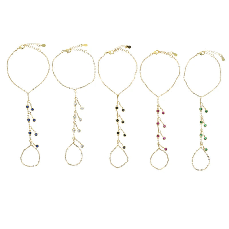 Hollis Tassel Hand Chain Bracelet