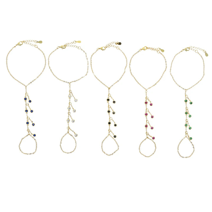Hollis Tassel Hand Chain Bracelet