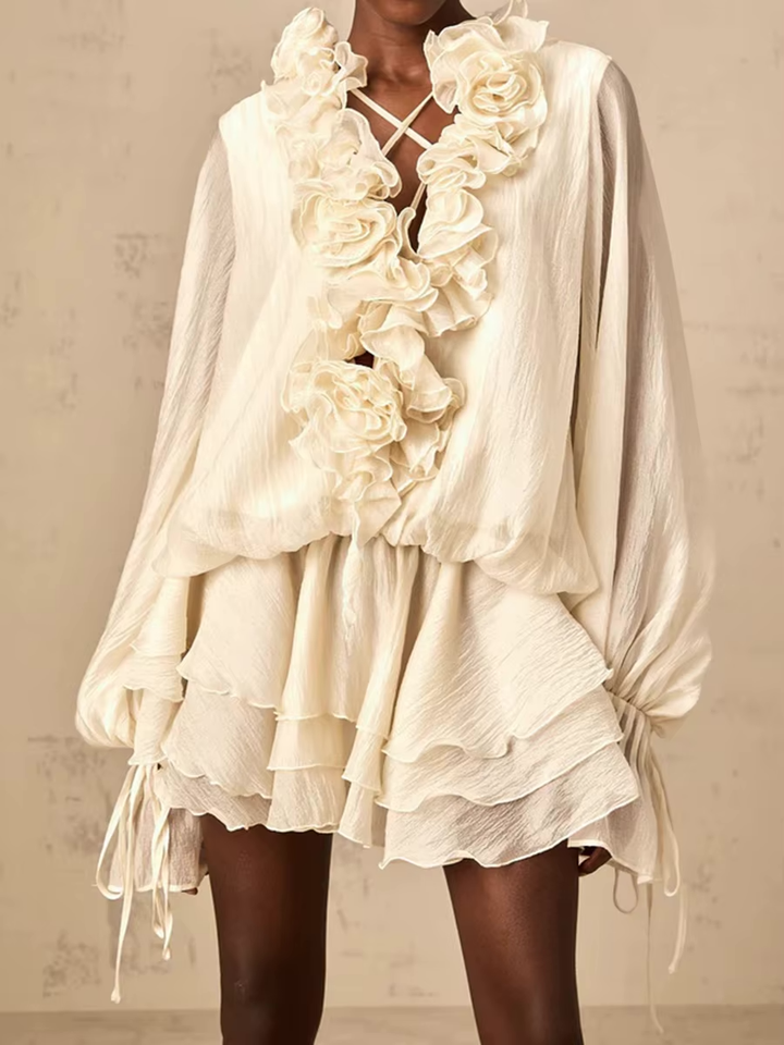 Irina Floral Tiered Mini Dress