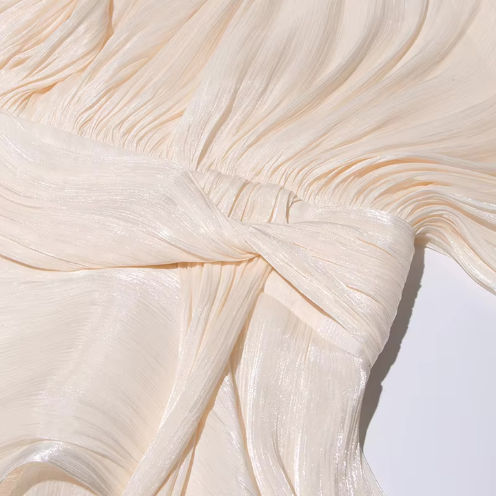 Presley Fully-Pleated Ruffled Mini Dress