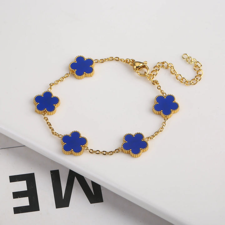 Belle Five Leaf Clover Bracelet